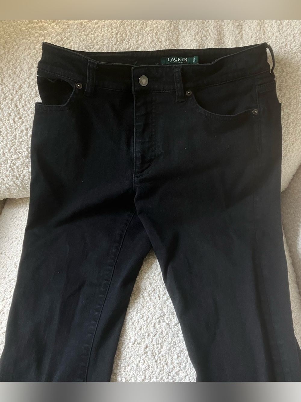 Lauren by Ralph Lauren Premier Straight Shaping jeans, black